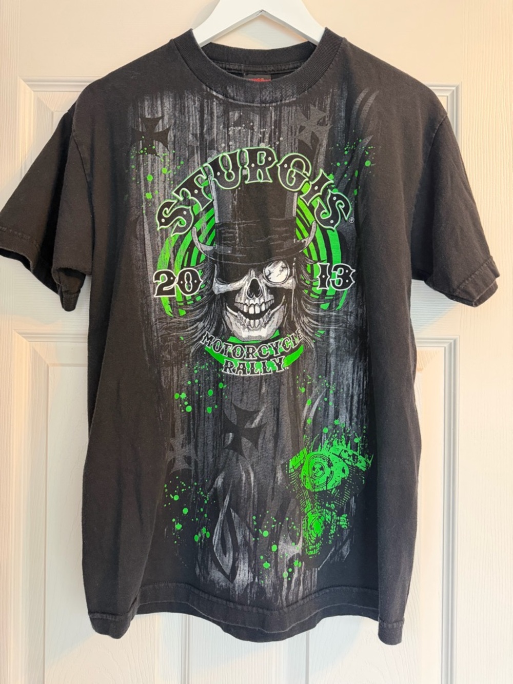 2013 Sturgis Motorcycle Rally T Shirt y2k streetwear 2000s cotton black grunge